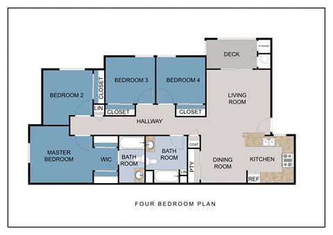 a floor plan of a house with a bedroom and a living room